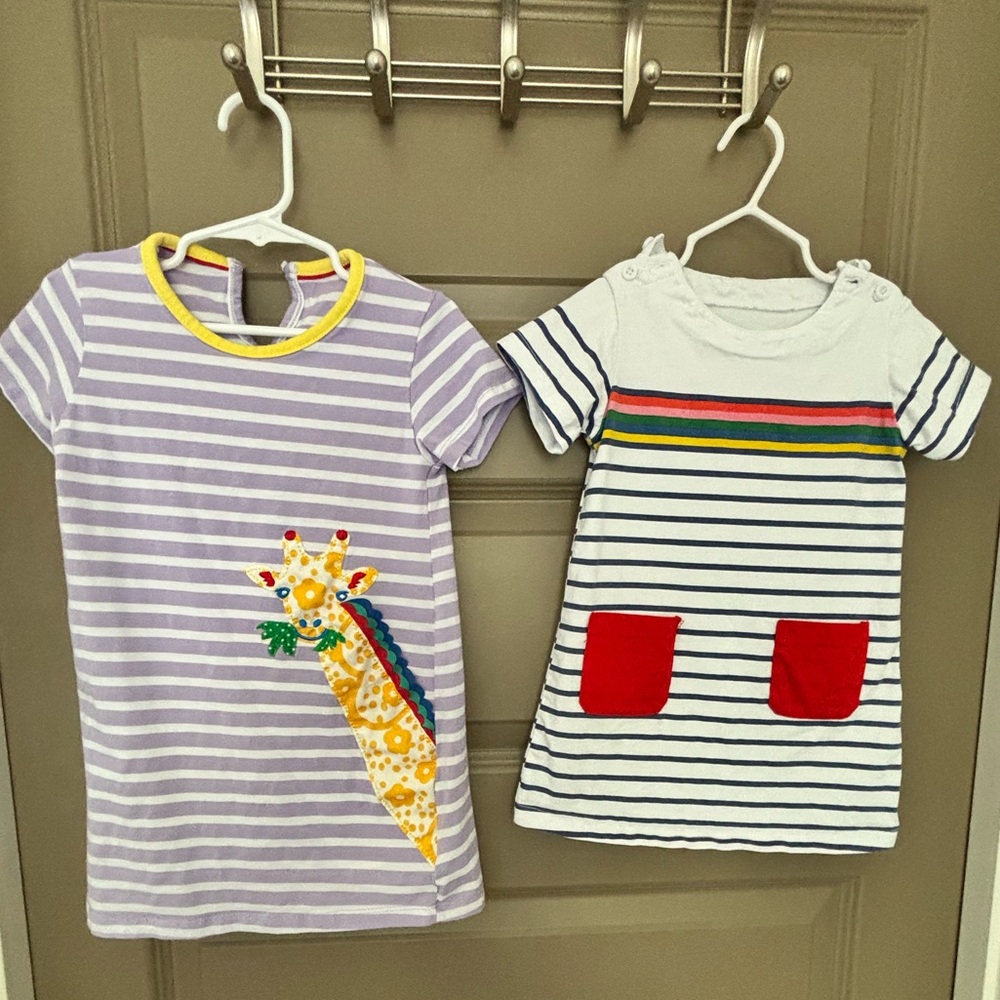 Striped Kids Casual Dresses Set